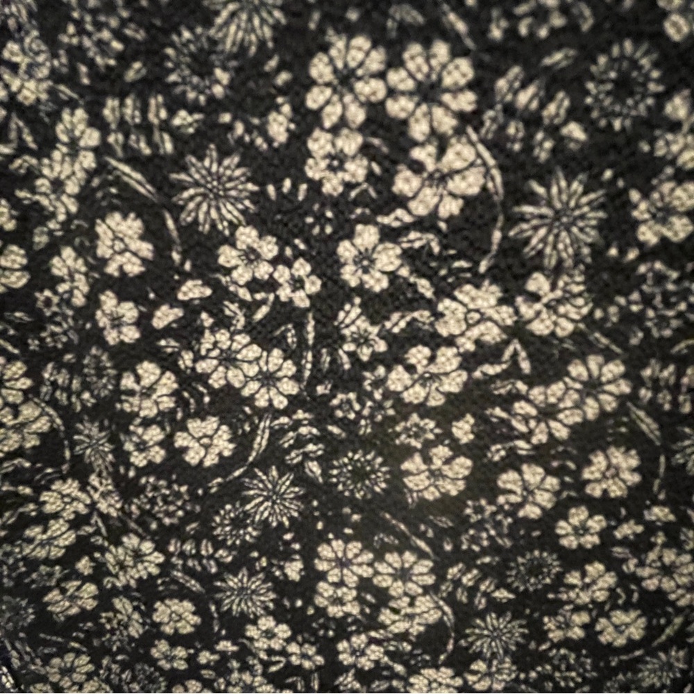 Plus Size Black Floral Flouncy Tiered Wrap Around Dress Tie Ruffles V Neck Sz 2X - Picture 12 of 15